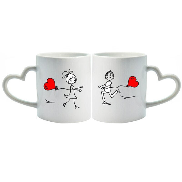 Ensemble mugs amoureux
