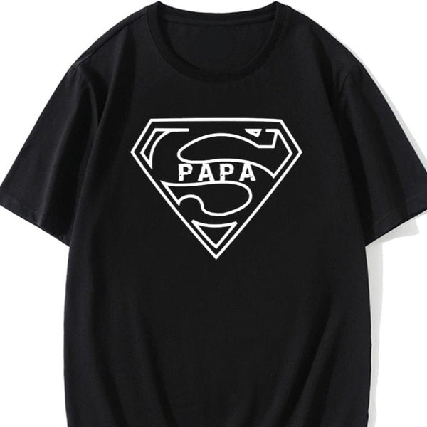 tee shirt super papa noir