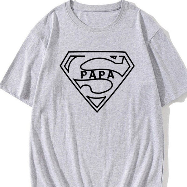 tee shirt papa super heros